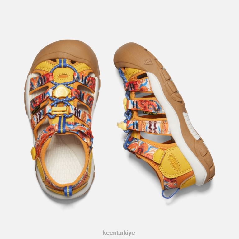 Keen 8L2D2408 çocuklar küçük \'newport x açık afro portakal kabuğu-sarı
