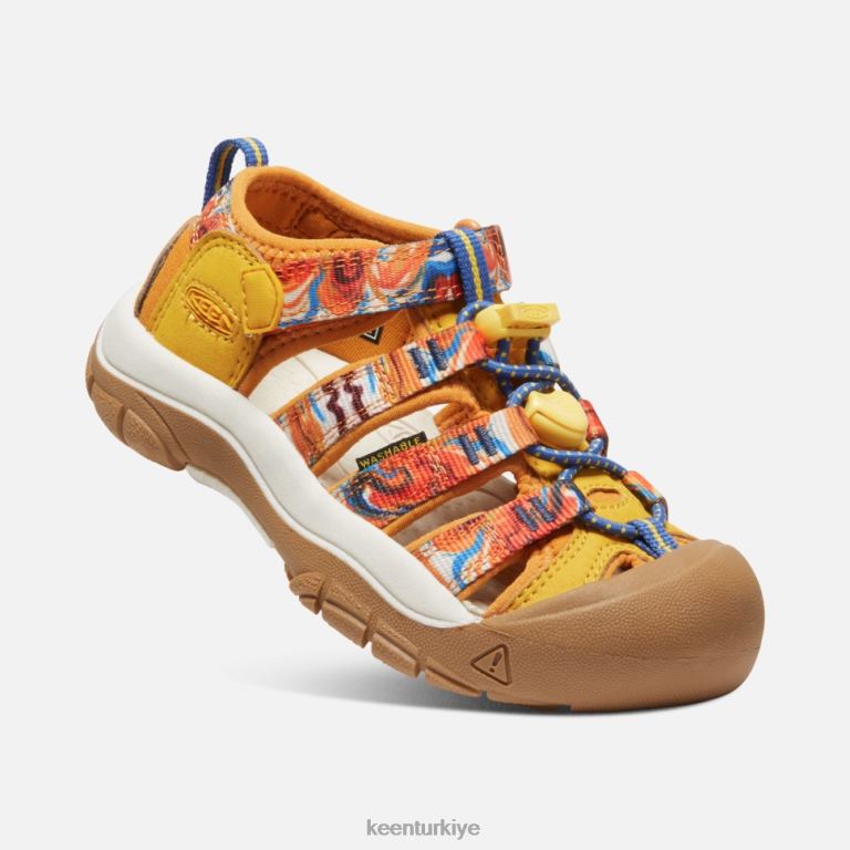 Keen 8L2D2408 çocuklar küçük \'newport x açık afro portakal kabuğu-sarı