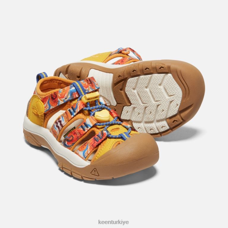 Keen 8L2D2408 çocuklar küçük \'newport x açık afro portakal kabuğu-sarı