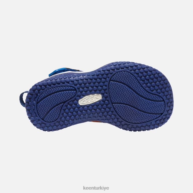 Keen 8L2D2411 çocuklar küçük \' vatoz x açık afro portakal kabuğu-mavi
