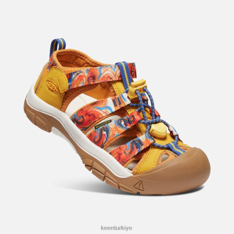 Keen 8L2D2409 çocuklar büyük \' newport x açık afro portakal kabuğu-sarı