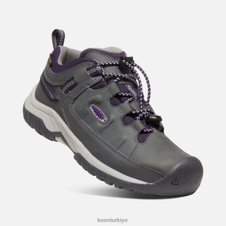 Keen 8L2D2519 çocuklar büyük \' targhee su geçirmez ayakkabı mıknatıs-tillandsia mor