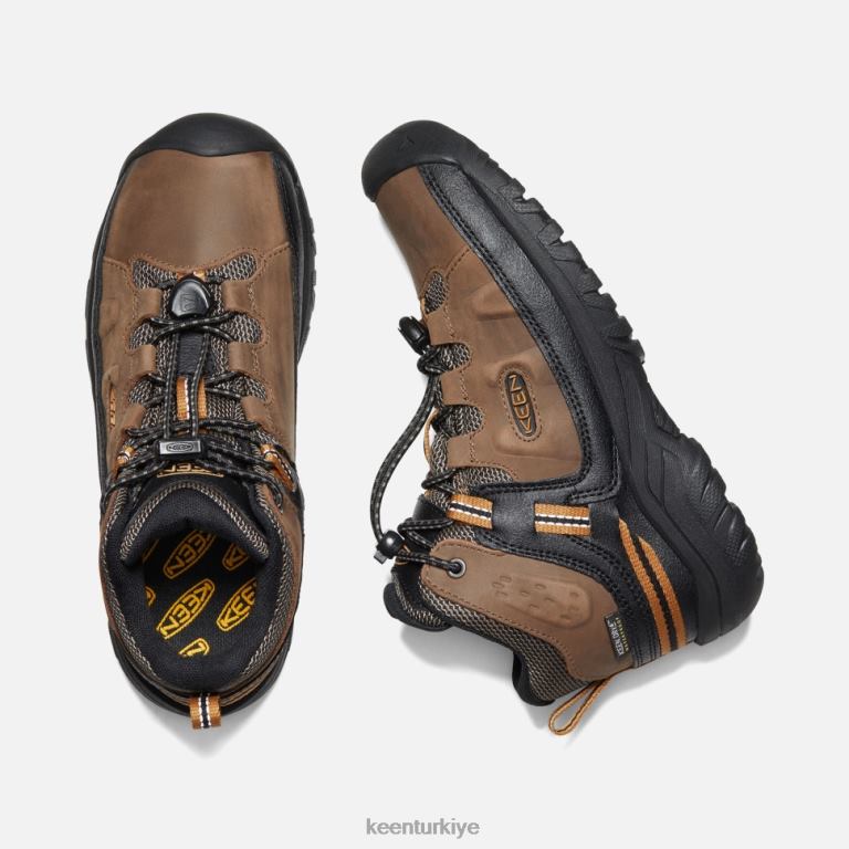 Keen 8L2D2523 çocuklar büyük \' targhee su geçirmez bot koyu toprak-altın kahverengi