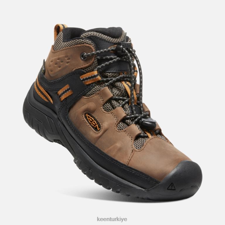Keen 8L2D2523 çocuklar büyük \' targhee su geçirmez bot koyu toprak-altın kahverengi