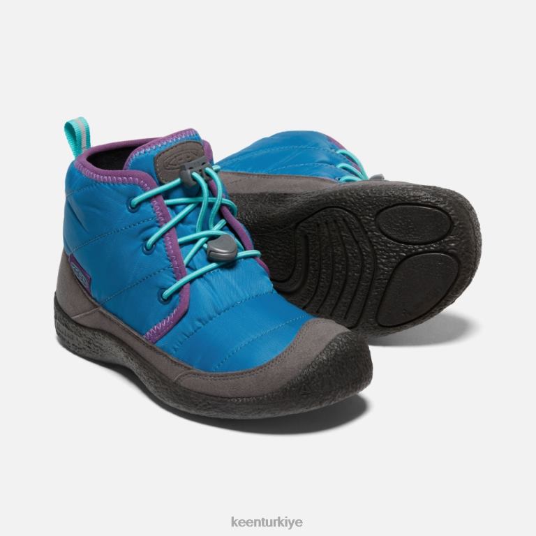 Keen 8L2D2538 çocuklar big \'howser ii su geçirmez chukka mikonos mavi-atlantis