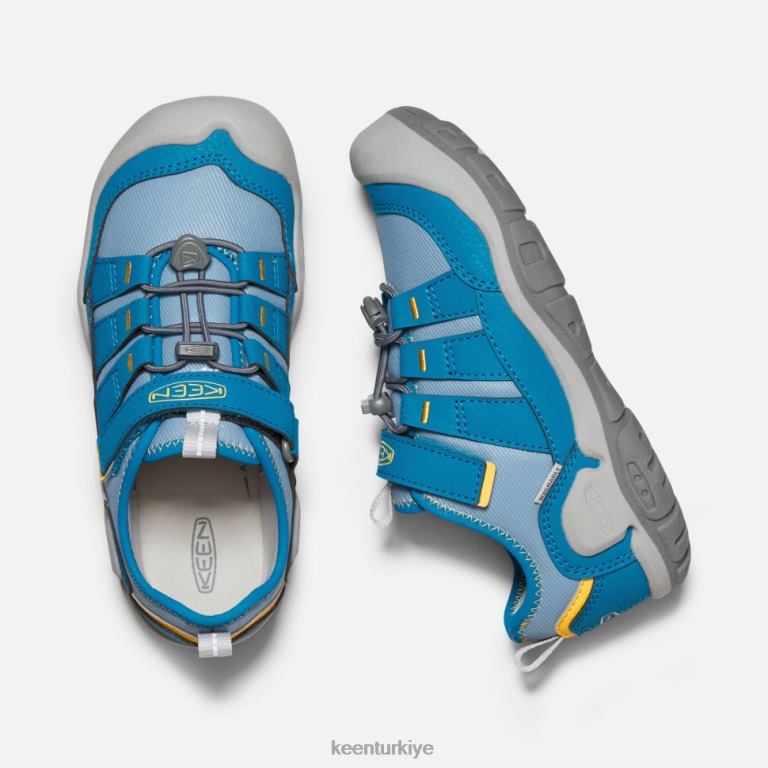 Keen 8L2D2566 çocuklar büyük \' knotch içi boş spor ayakkabı mavi gölge-mikonos mavisi