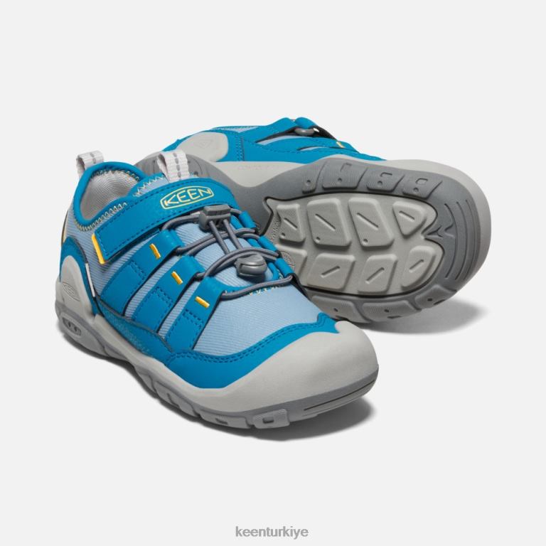 Keen 8L2D2566 çocuklar büyük \' knotch içi boş spor ayakkabı mavi gölge-mikonos mavisi