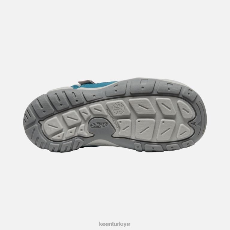 Keen 8L2D2576 çocuklar büyük \' knotch içi boş spor ayakkabı lejyon mavisi-çelik grisi