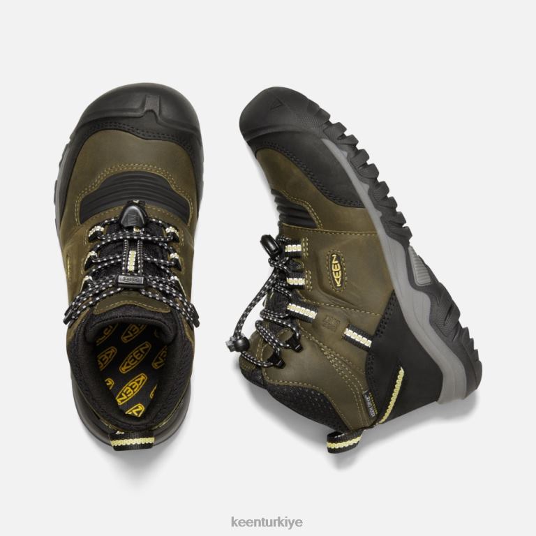 Keen 8L2D2580 çocuklar big\' ridge esnek su geçirmez bot koyu zeytin-koyu ağaç kavunu
