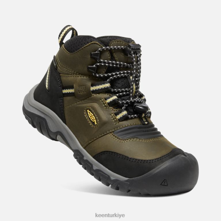 Keen 8L2D2580 çocuklar big\' ridge esnek su geçirmez bot koyu zeytin-koyu ağaç kavunu