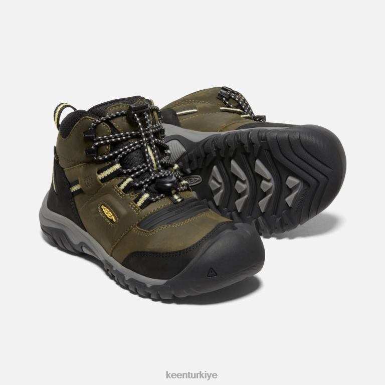 Keen 8L2D2580 çocuklar big\' ridge esnek su geçirmez bot koyu zeytin-koyu ağaç kavunu