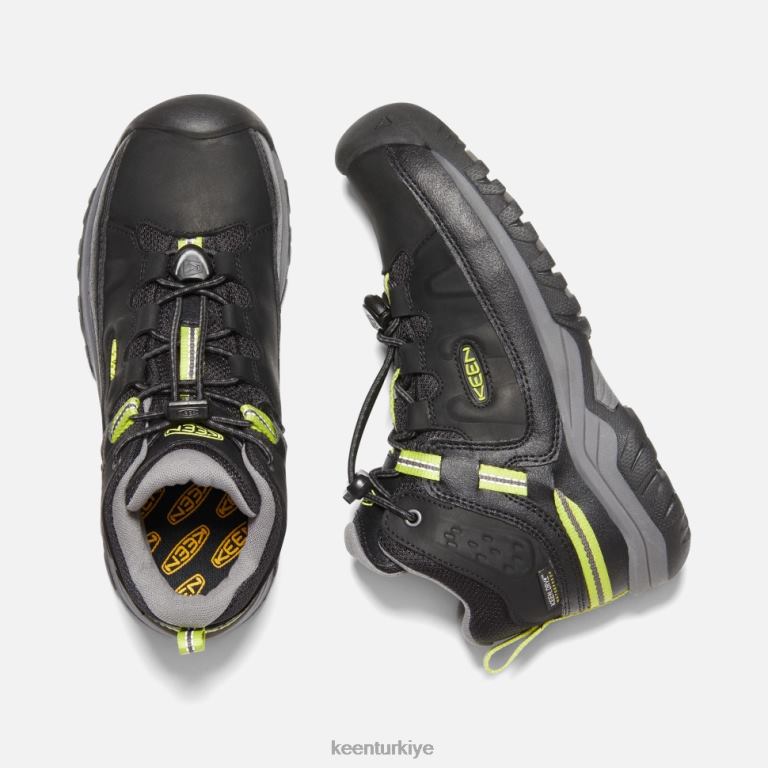 Keen 8L2D2600 çocuklar büyük \' targhee su geçirmez bot siyah-çelik gri
