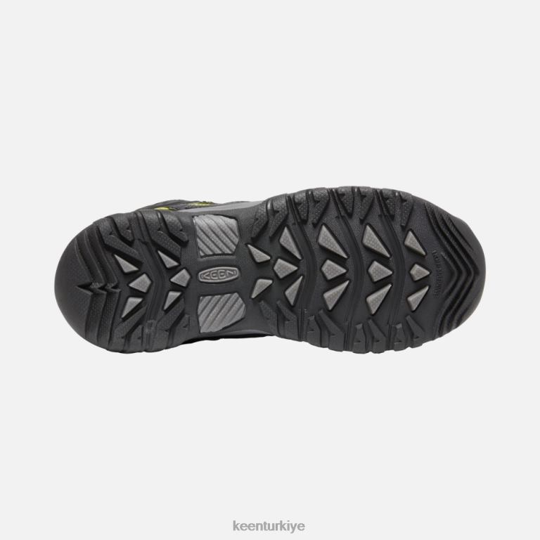 Keen 8L2D2600 çocuklar büyük \' targhee su geçirmez bot siyah-çelik gri