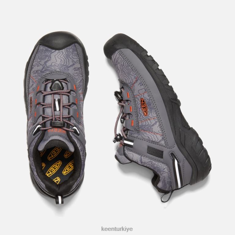 Keen 8L2D2601 çocuklar big\' targhee spor havalandırma ayakkabısı mıknatıslı kızıl aynak