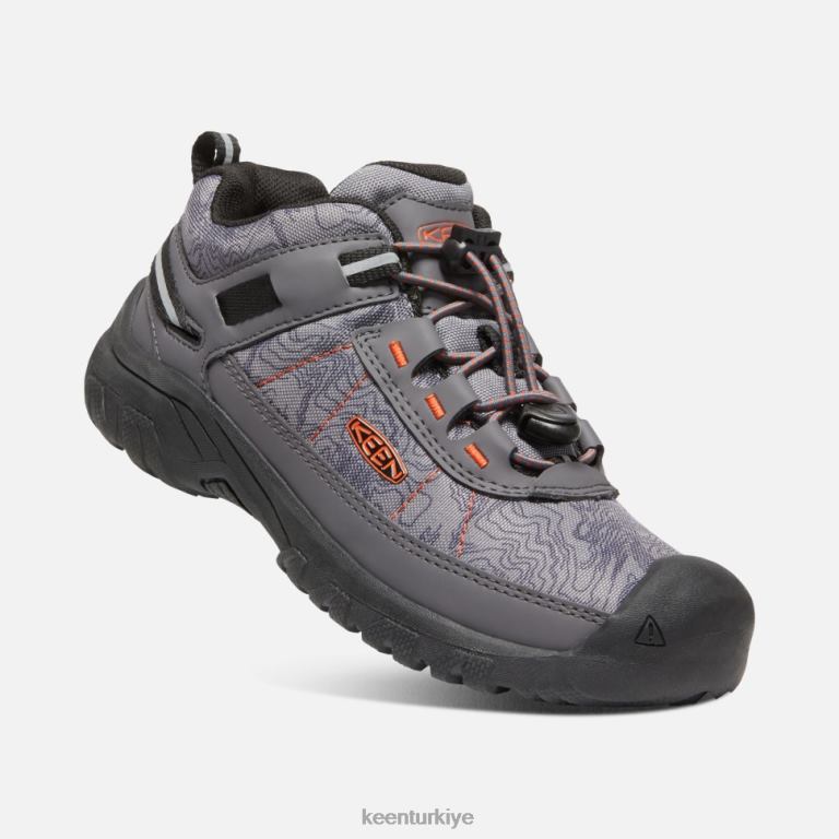 Keen 8L2D2601 çocuklar big\' targhee spor havalandırma ayakkabısı mıknatıslı kızıl aynak