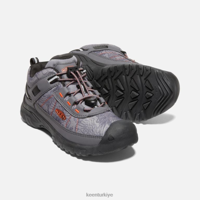 Keen 8L2D2601 çocuklar big\' targhee spor havalandırma ayakkabısı mıknatıslı kızıl aynak