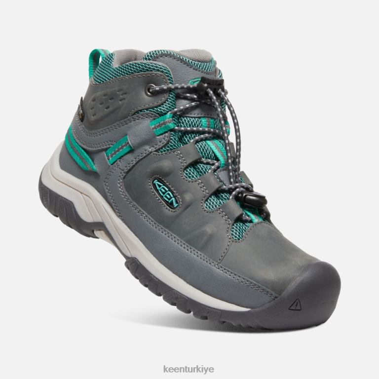 Keen 8L2D2606 çocuklar büyük \' targhee su geçirmez bot çelik gri-porselen