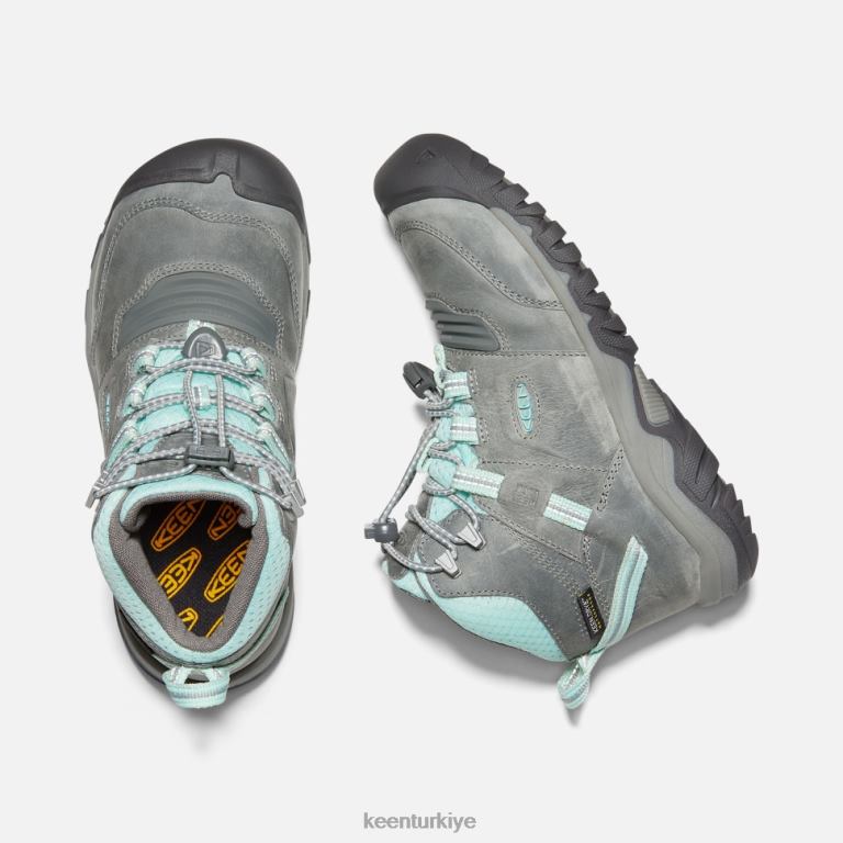 Keen 8L2D2608 çocuklar big\' ridge esnek su geçirmez bot gri-mavi renk tonu