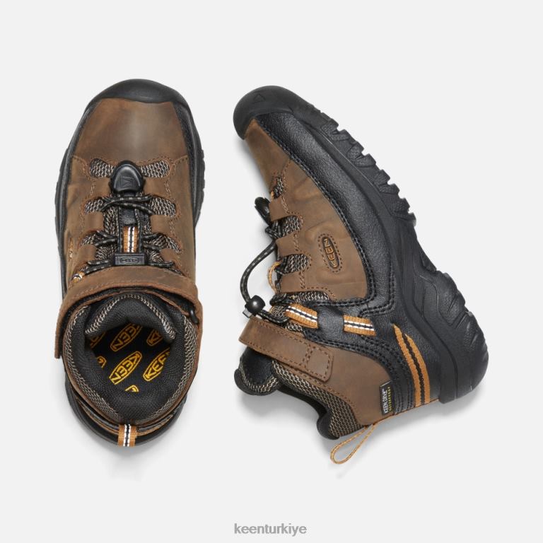 Keen 8L2D2534 çocuklar küçük \' targhee su geçirmez bot koyu toprak-altın kahverengi