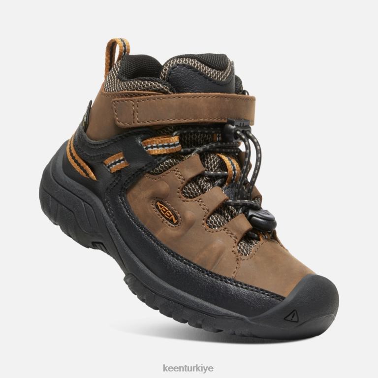 Keen 8L2D2534 çocuklar küçük \' targhee su geçirmez bot koyu toprak-altın kahverengi