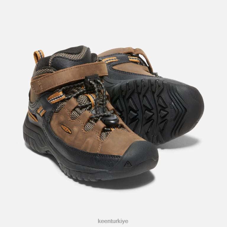 Keen 8L2D2534 çocuklar küçük \' targhee su geçirmez bot koyu toprak-altın kahverengi