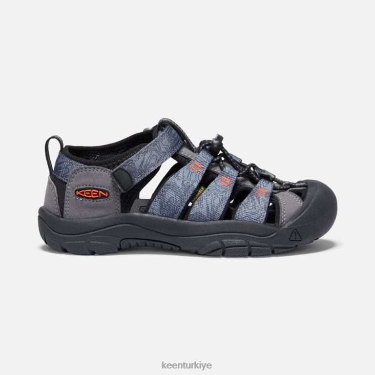 Keen 8L2D2585 çocuklar büyük 'newport h2 çelik gri-siyah