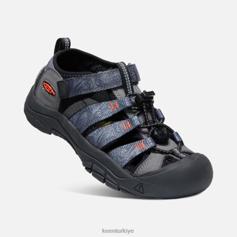 Keen 8L2D2585 çocuklar büyük \'newport h2 çelik gri-siyah