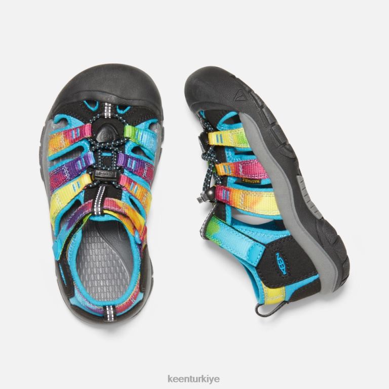 Keen 8L2D2587 çocuklar küçük \'newport h2 gökkuşağı kravat boyası