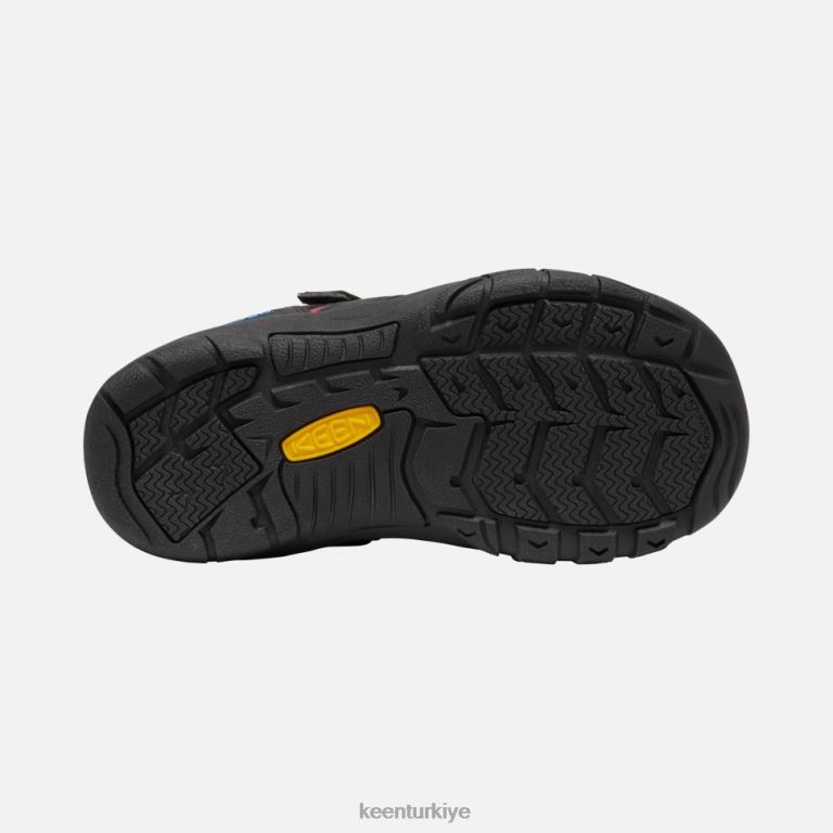 Keen 8L2D2591 çocuklar büyük \'newport ayakkabısı siyah-orijinal batik