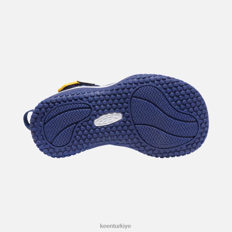 Keen 8L2D2594 çocuklar küçük vatoz sandalet parlak kobalt mavisi derinlikler