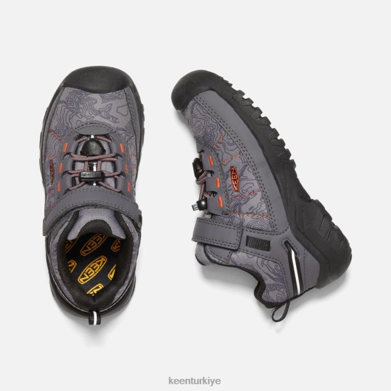 Keen 8L2D2531 çocuklar little\' targhee spor havalandırma ayakkabısı mıknatıslı kızıl aynak