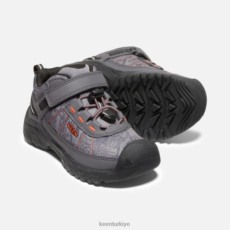 Keen 8L2D2531 çocuklar little\' targhee spor havalandırma ayakkabısı mıknatıslı kızıl aynak