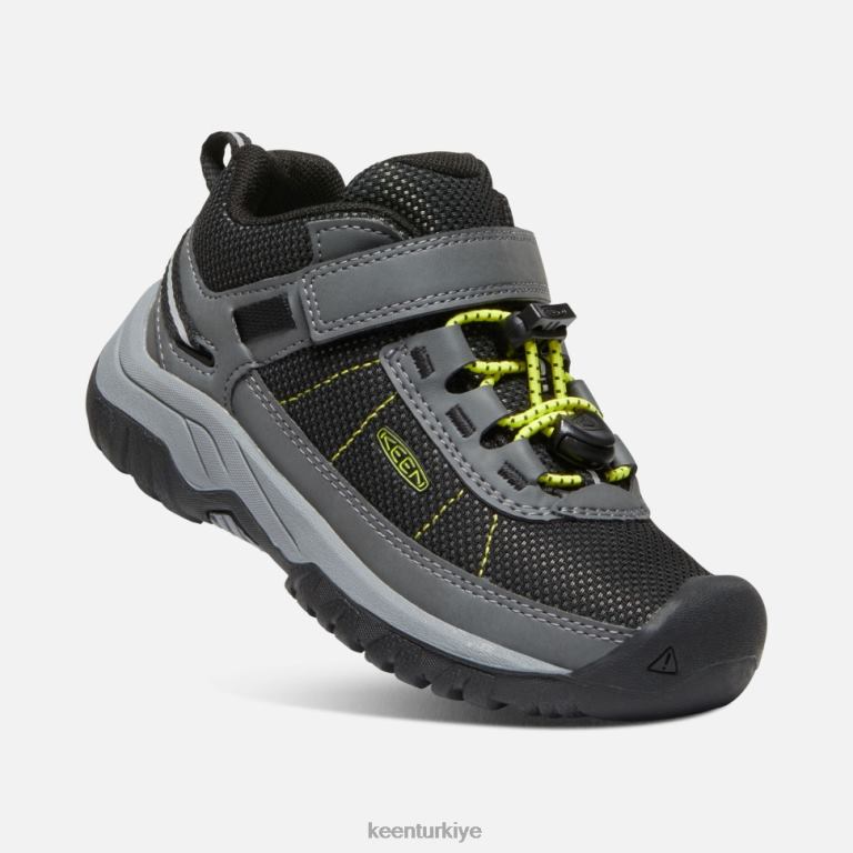 Keen 8L2D2536 çocuklar little\' targhee spor havalandırma ayakkabısı çelik gri-gece çuha çiçeği