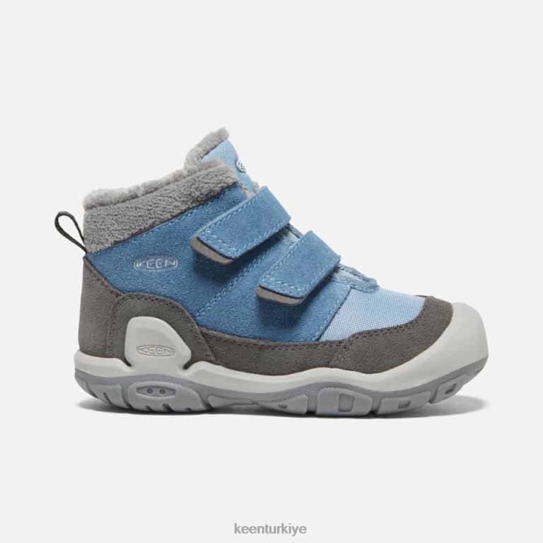 Keen 8L2D2539 çocuklar little' knotch çift askılı chukka mıknatıs-mavi gölge