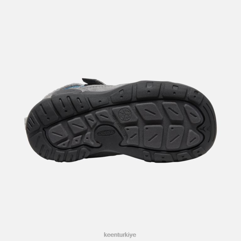 Keen 8L2D2541 çocuklar küçük \' knotch chukka çelik gri-mavi kanat deniz mavisi