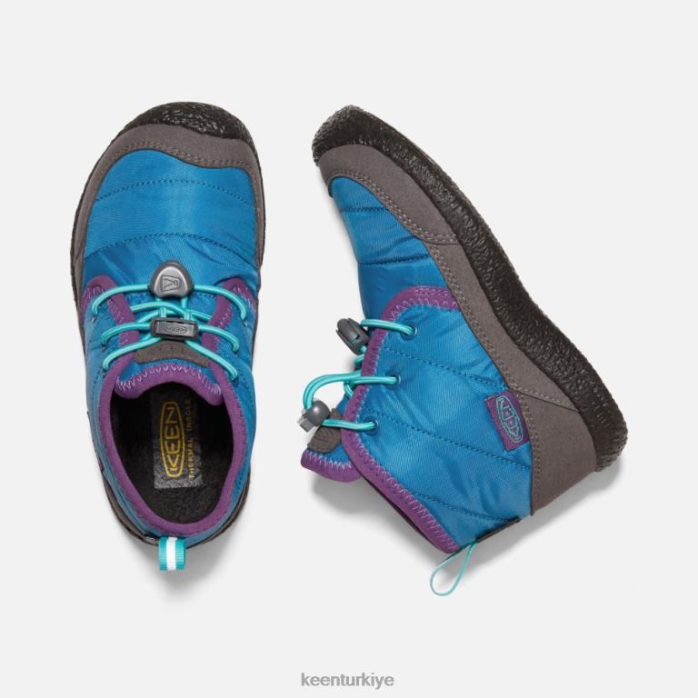 Keen 8L2D2560 çocuklar küçük \'howser ii su geçirmez chukka mikonos mavi-atlantis