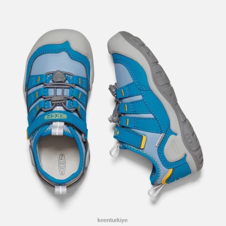 Keen 8L2D2562 çocuklar küçük \' knotch içi boş spor ayakkabı mavi gölge-mikonos mavisi