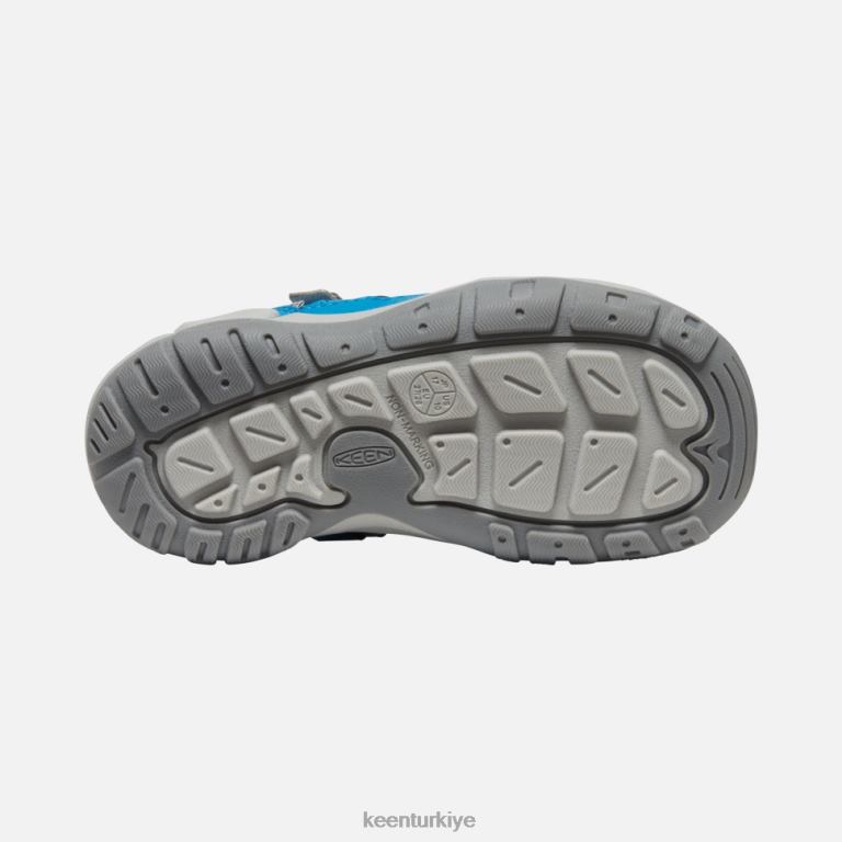 Keen 8L2D2562 çocuklar küçük \' knotch içi boş spor ayakkabı mavi gölge-mikonos mavisi