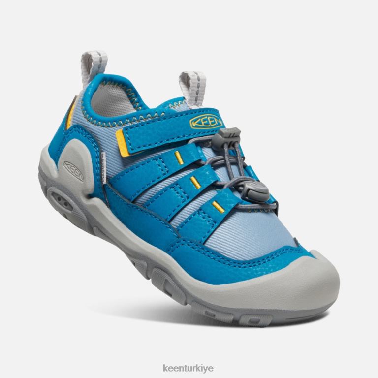 Keen 8L2D2562 çocuklar küçük \' knotch içi boş spor ayakkabı mavi gölge-mikonos mavisi