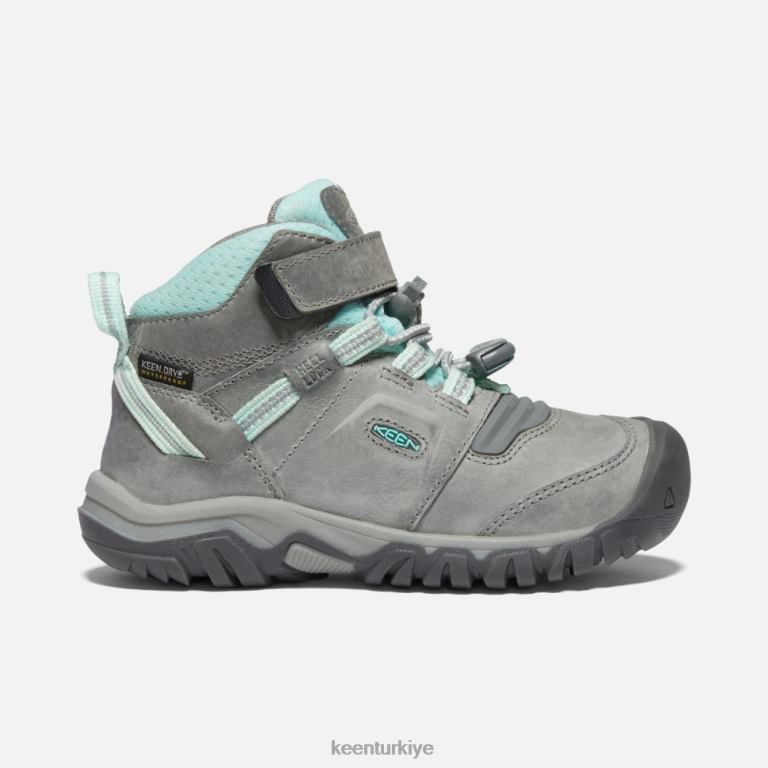 Keen 8L2D2598 çocuklar little' ridge esnek su geçirmez bot gri-mavi renk tonu