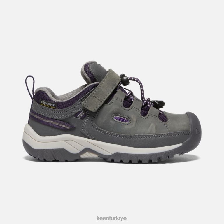 Keen 8L2D2603 çocuklar küçük ' targhee su geçirmez ayakkabı mıknatıs-tillandsia mor