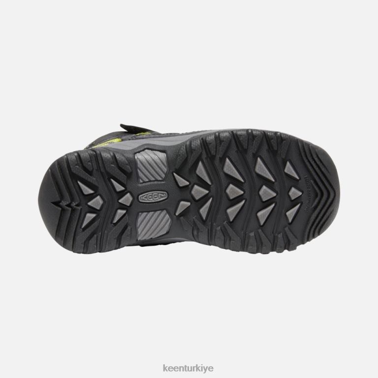Keen 8L2D2607 çocuklar küçük \' targhee su geçirmez bot siyah-çelik gri