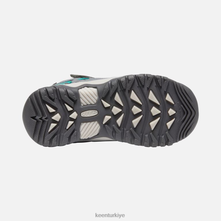 Keen 8L2D2528 çocuklar küçük \' targhee su geçirmez bot çelik gri-porselen