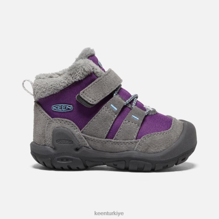 Keen 8L2D2548 çocuklar küçük çocuklar için knotch chukka çelik gri-karizma