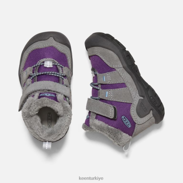 Keen 8L2D2548 çocuklar küçük çocuklar için knotch chukka çelik gri-karizma
