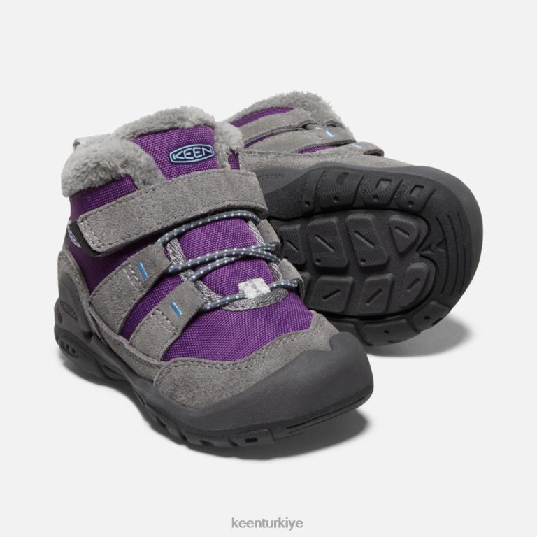 Keen 8L2D2548 çocuklar küçük çocuklar için knotch chukka çelik gri-karizma