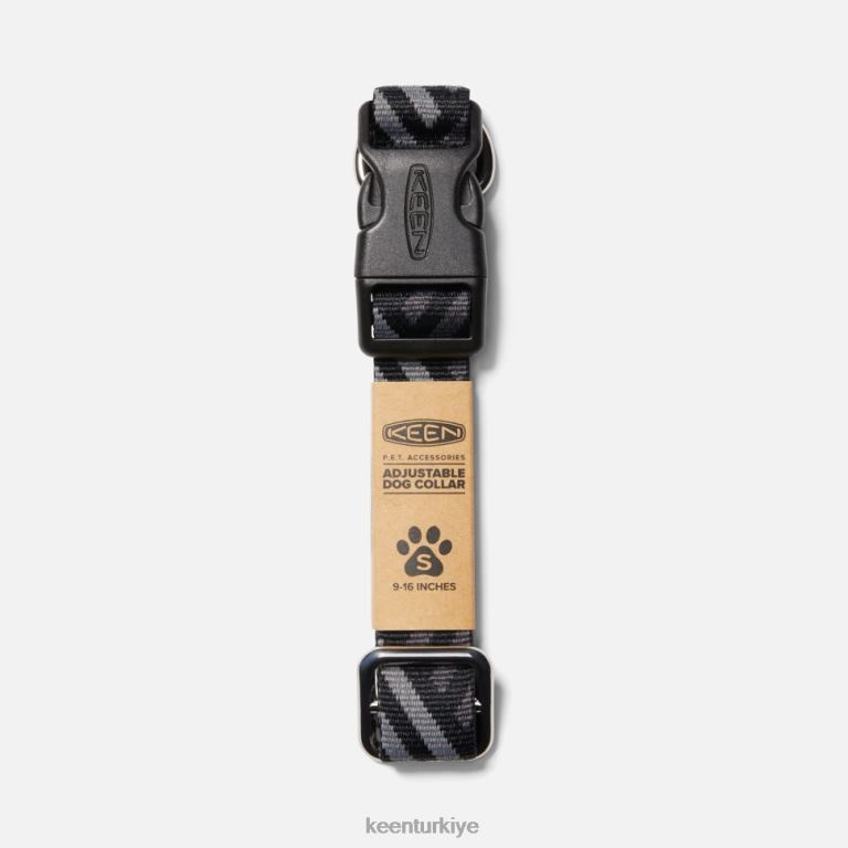 Keen 8L2D2440 üniseks köpek tasması siyah-çelik gri