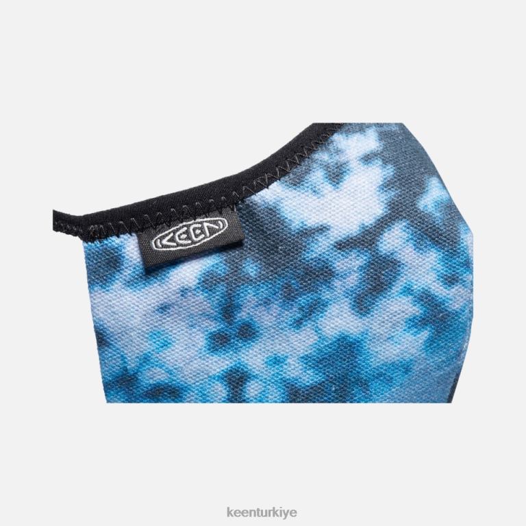 Keen 8L2D2468 üniseks birlikte maske xs/s - batik mavi kravat boyası