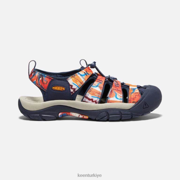 Keen 8L2D2405 erkekler newport x açık afro harika turuncu-lacivert