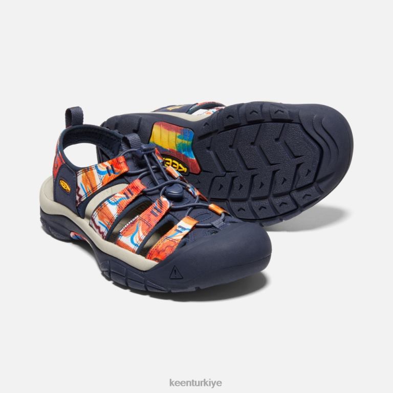Keen 8L2D2405 erkekler newport x açık afro harika turuncu-lacivert